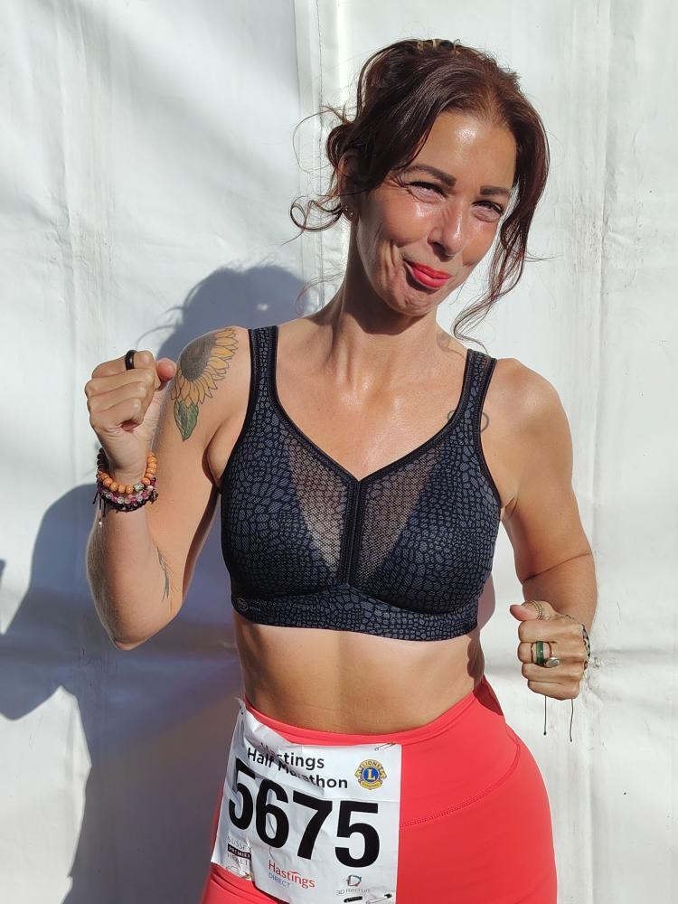 Local Runner Charlotte in the Hastings Half Marathon